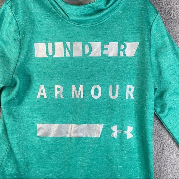 Under Armour Cold Gear Hoodie Teal Large - Picture 8 of 8